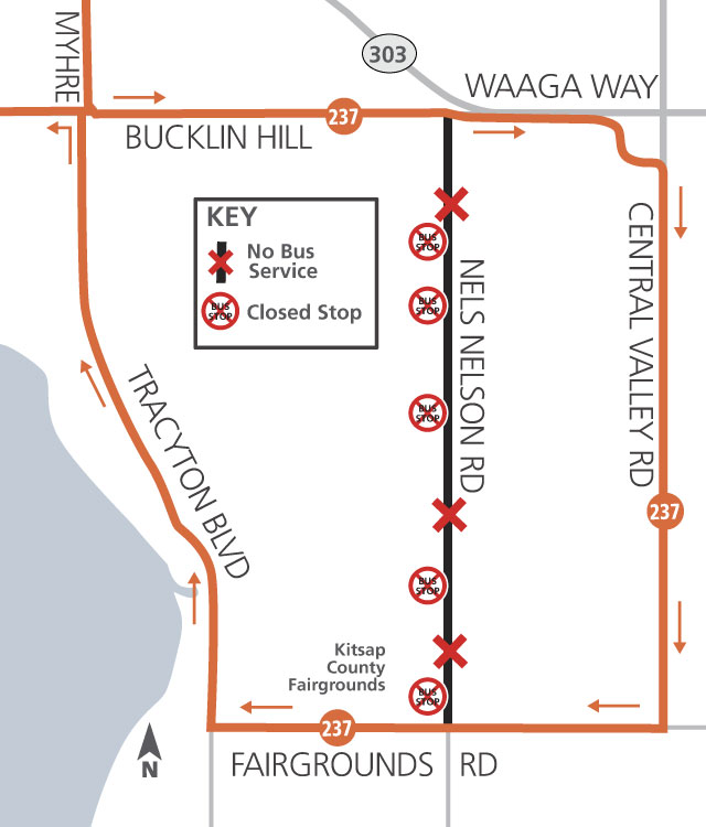 Rider Alert Update: Route 237–West Silverdale/Fairgrounds Detour