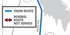  Route 331 - Snow Route Map